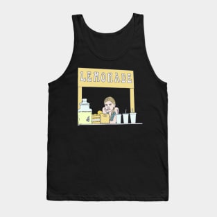 Lemonade Stand - Plywood Table - Lemon Beverage Tank Top